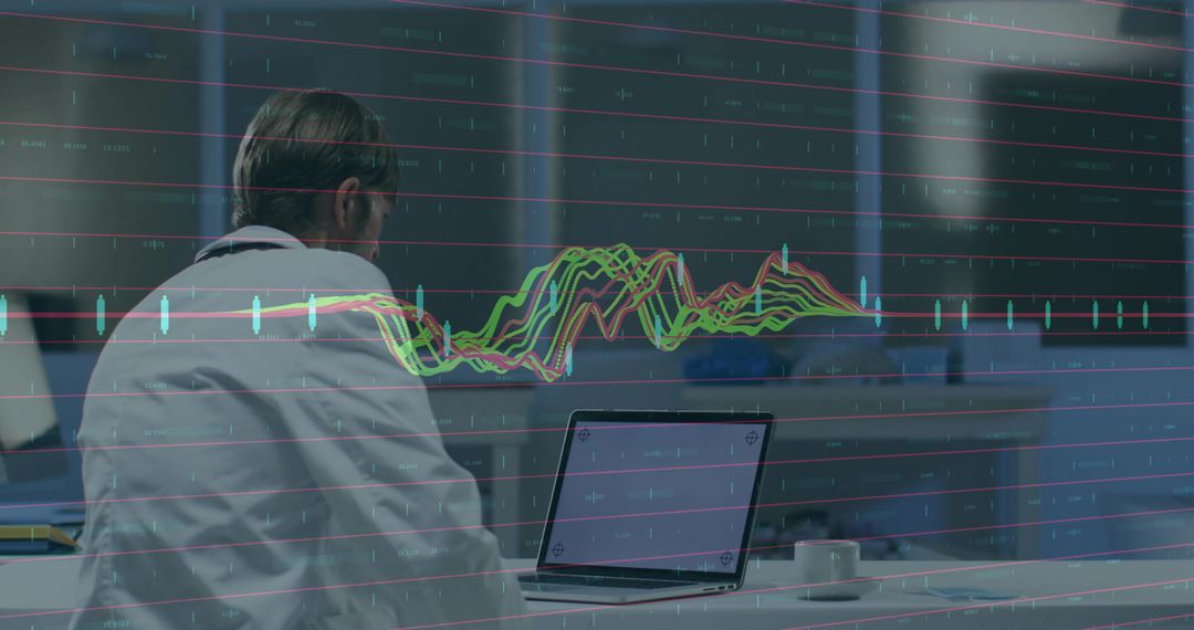 Data Analyst Assessing Financial Trends with Advanced Technology