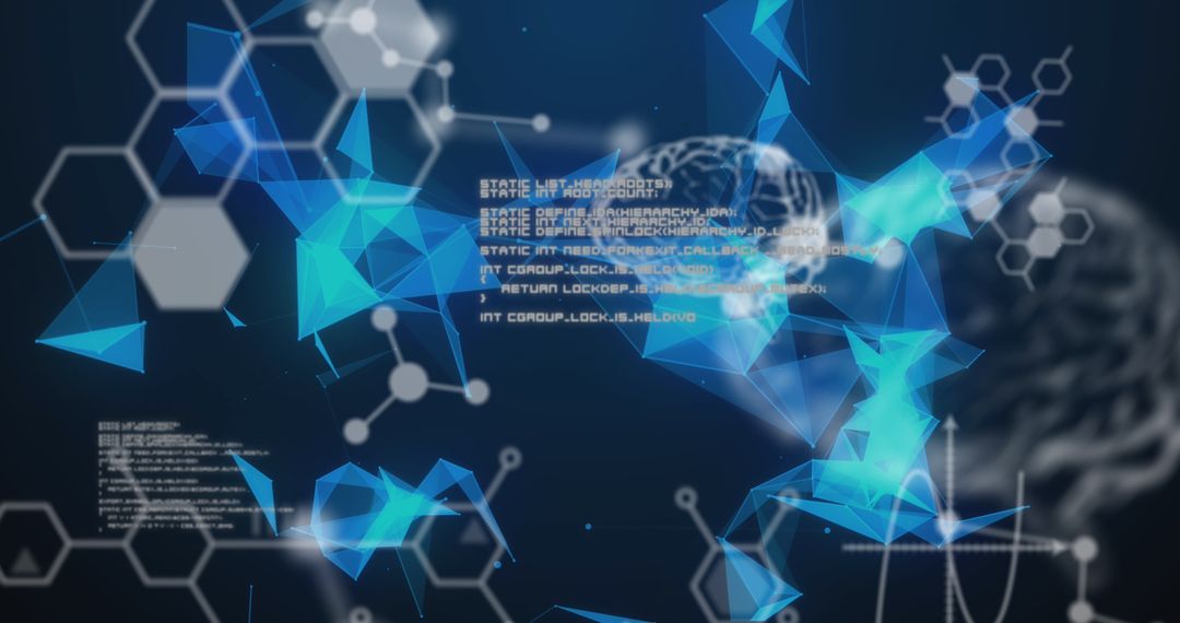 Abstract Digital Interface with Scientific Data Visualization