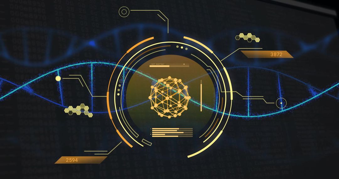 Digital Data Processing on DNA Strand Background