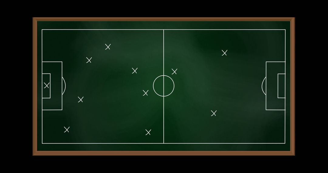 Football Tactics on Blackboard Strategy Concept - Free Images, Stock Photos and Pictures on Pikwizard.com