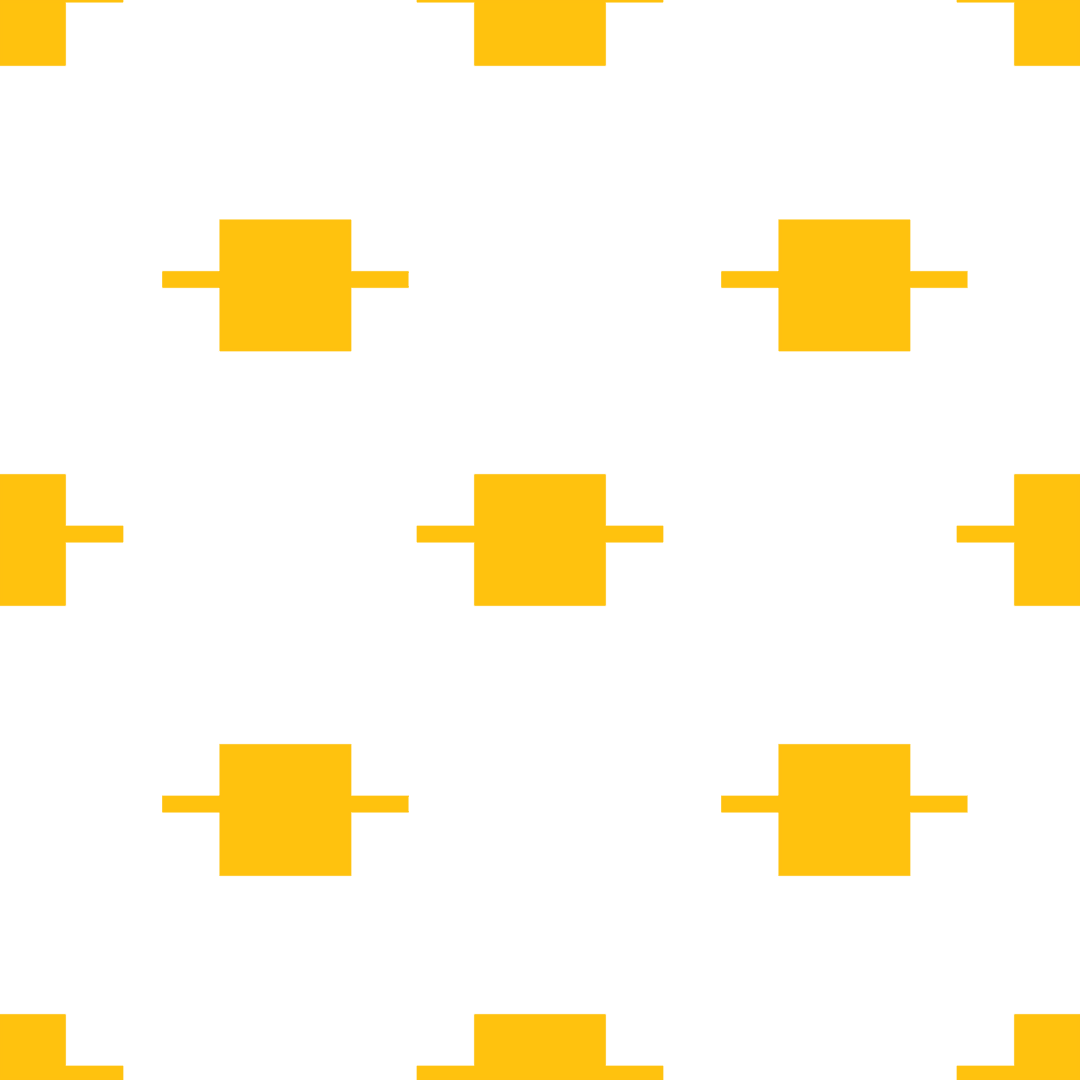 Transparent Yellow Geometric Shapes Pattern on Black Background
