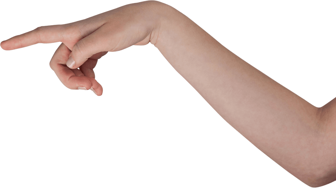 Transparent Hand Pointing Gesture Social Interaction