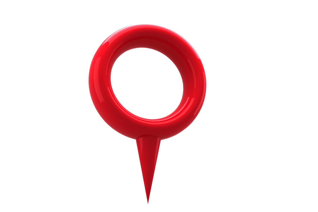 Glossy Red Map Pointer Isolated on Transparent Background - Download Free Stock Images Pikwizard.com