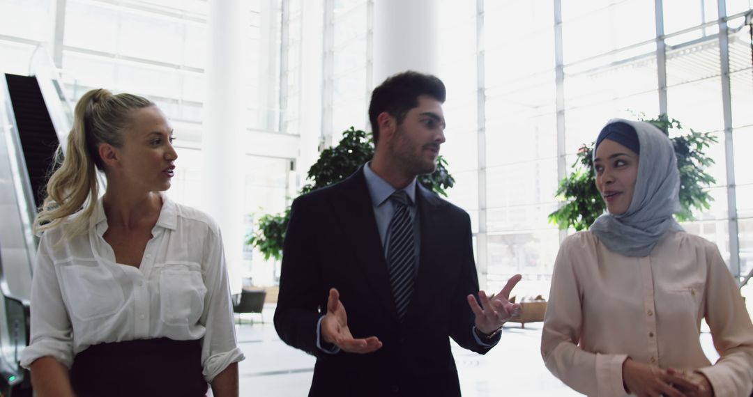 Diverse Business Team Engaged in Corporate Discussion