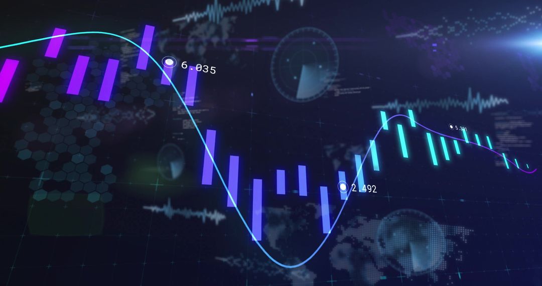 Futuristic Digital Dashboard with Insightful Data Visualization