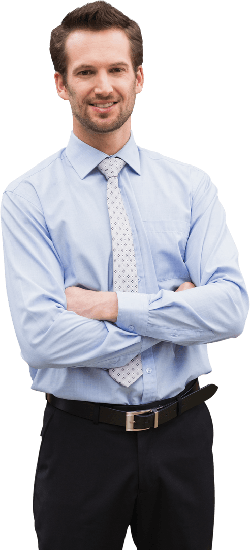 Smiling Professional Man with Transparent Background