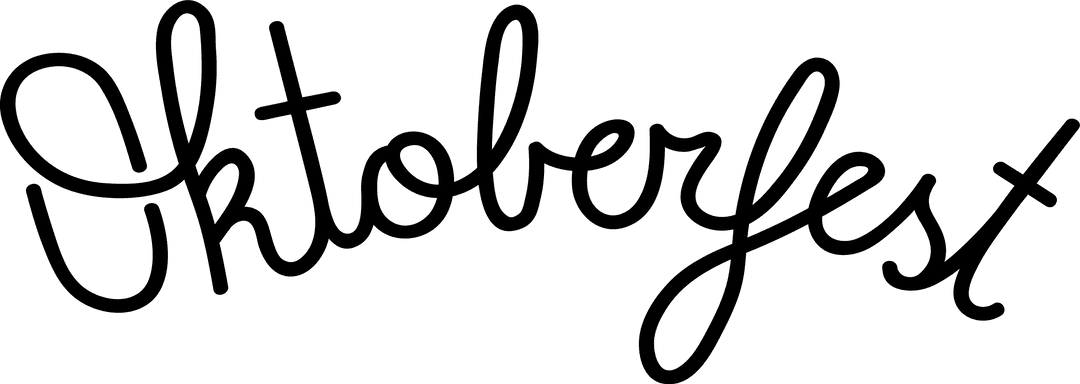 Transparent Oktoberfest Text Design with Modern Typeface