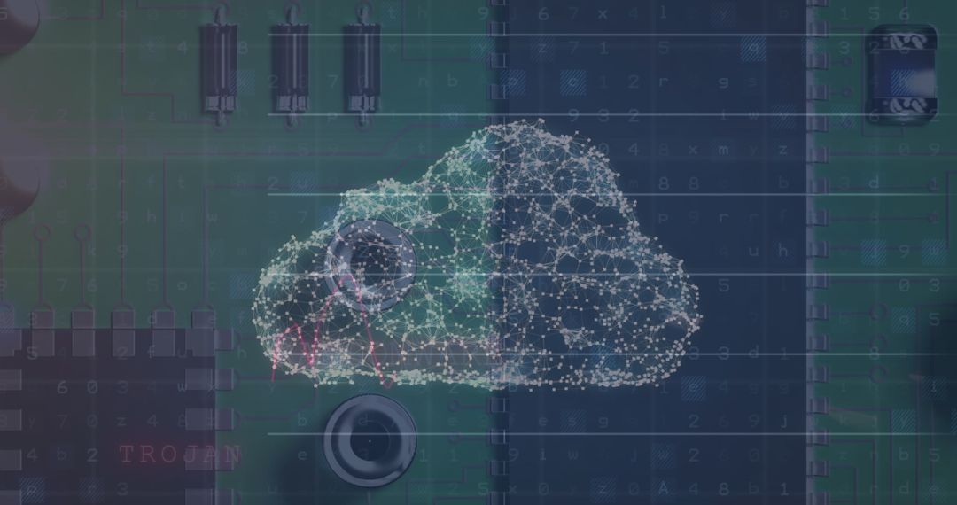 Digital Cloud Computing and Data Processing Concept Design - Free Images, Stock Photos and Pictures on Pikwizard.com