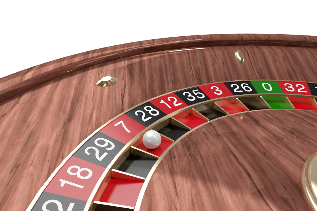 Transparent Wooden Roulette Wheel with Ball on Winning Number - Download Free Stock Images Pikwizard.com