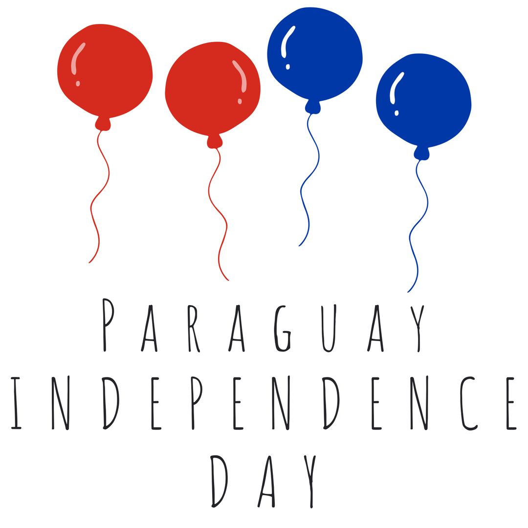 Celebrating Paraguay Independence Day with Festive Balloons