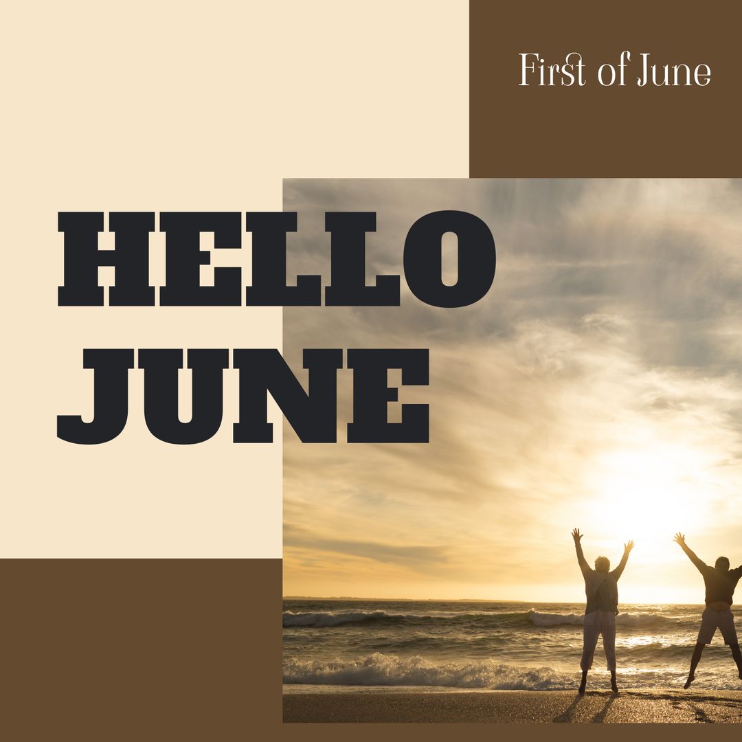 Welcoming June with Joy by Seaside - Download Free Stock Images Pikwizard.com