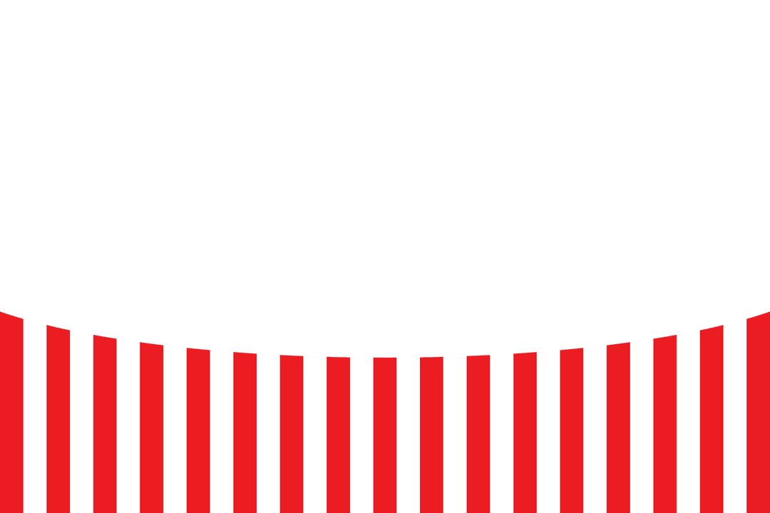 Transparent Background with White and Red Stripes Pattern