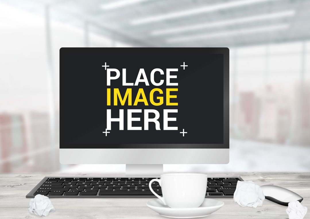 Computer Screen with Placeholder Symbolizing Creative Potential