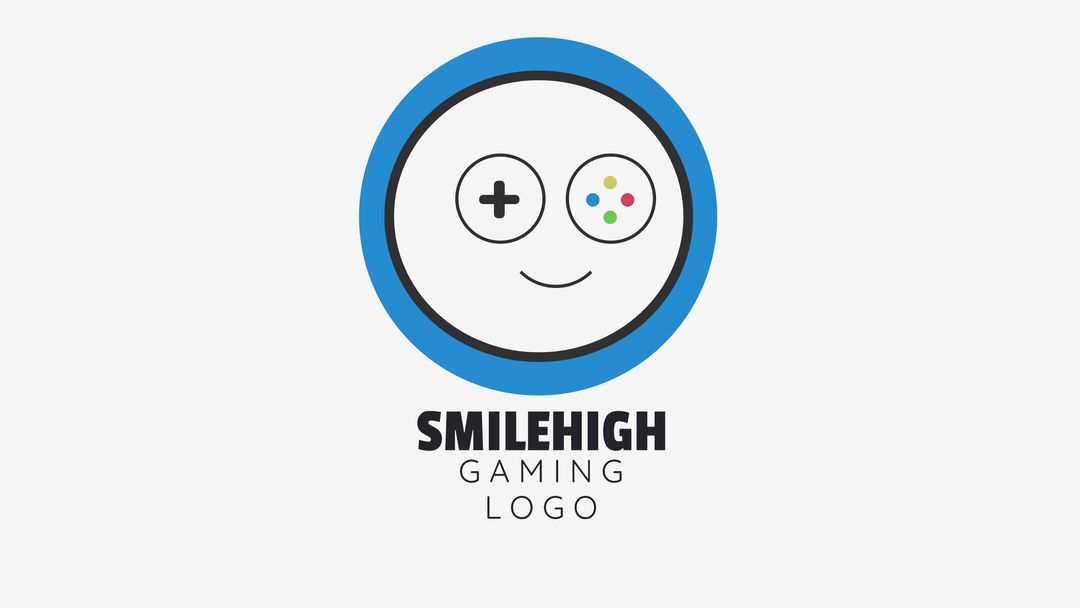 Playful Smiling Gaming Controller Logo Design for Entertainment Brand - Download Free Stock Templates Pikwizard.com