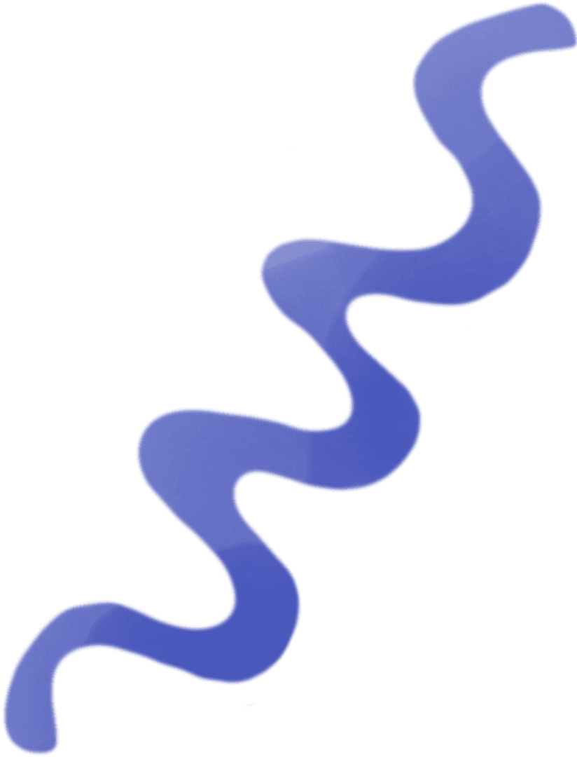 Blue Transparent Spiral Wave Design Over White Background