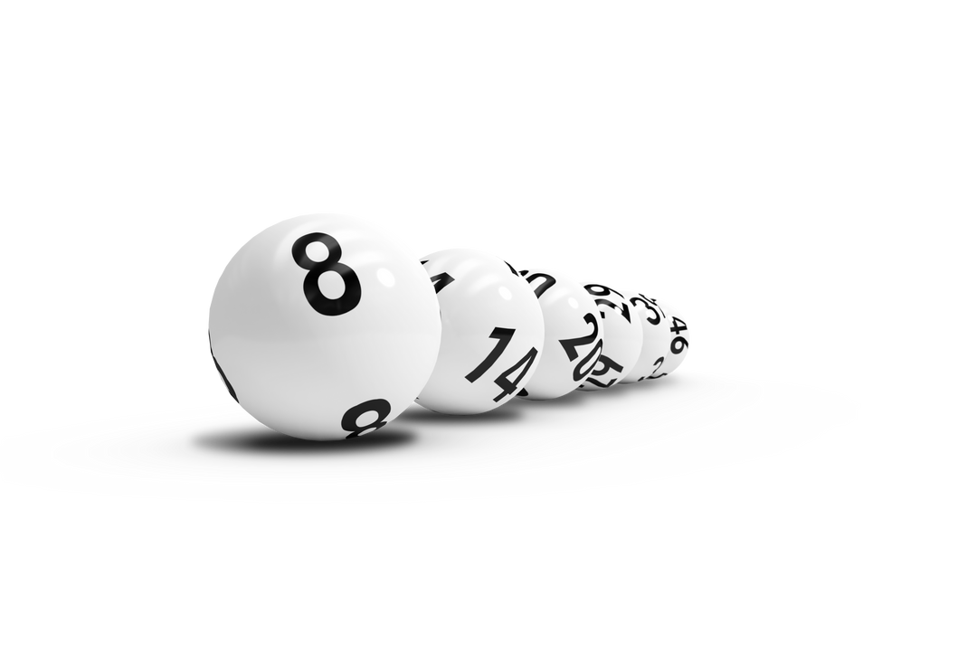 Transparent White Lottery Balls Aligned In Line - Download Free Stock Images Pikwizard.com