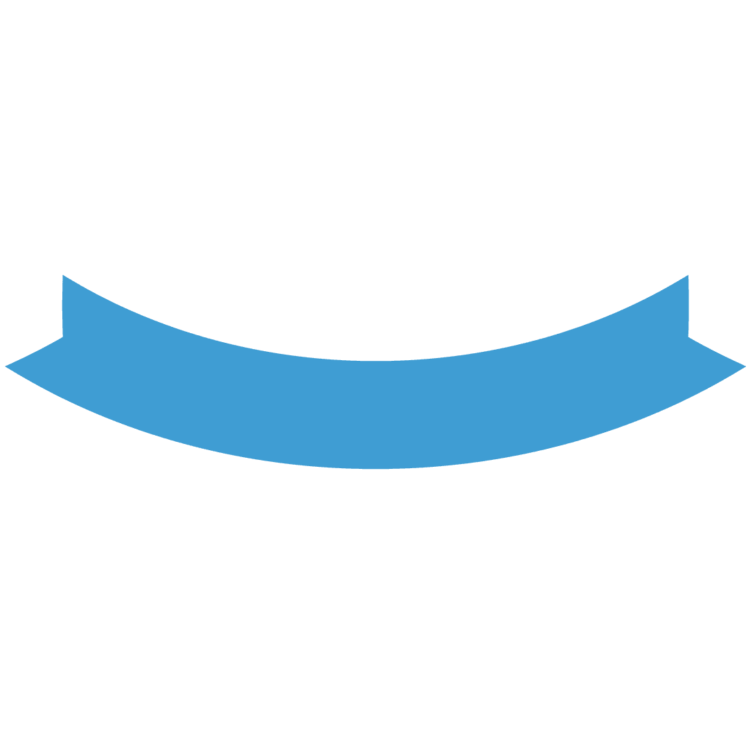 Transparent Blue Ribbon Illustration with Copy Space