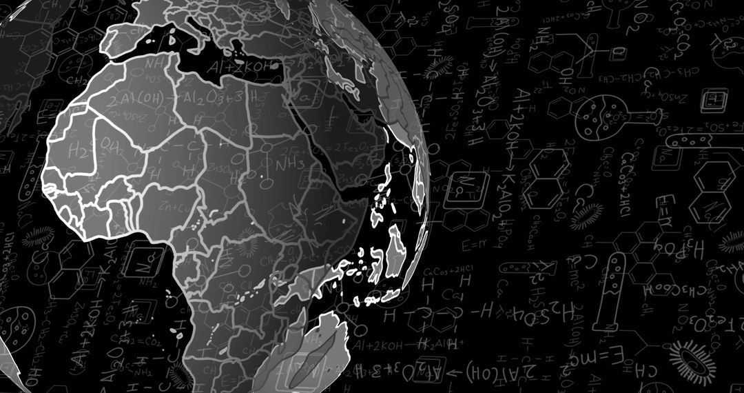 Global Science and Data Processing Visual Conception