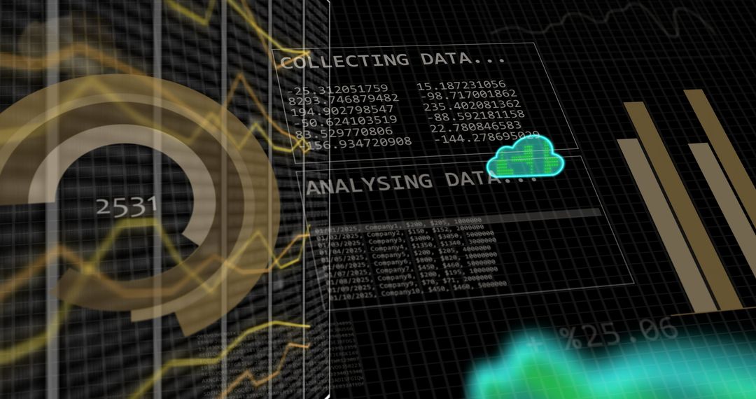 Digital data analyzing and cloud computing interface