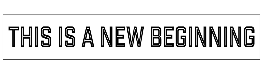 Transparent Inspirational Text 'This is a New Beginning'