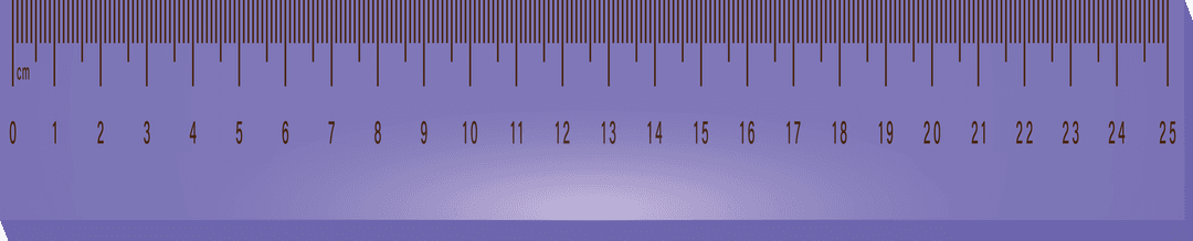 Purple Transparent Ruler Illustration for Learning