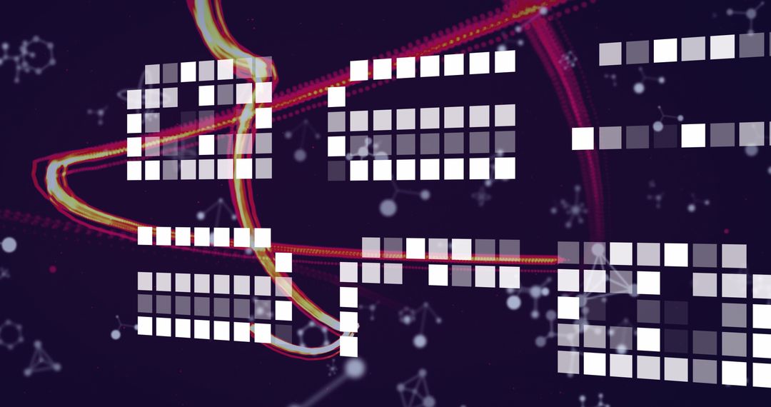 Abstract Digital Grids and Molecular Art