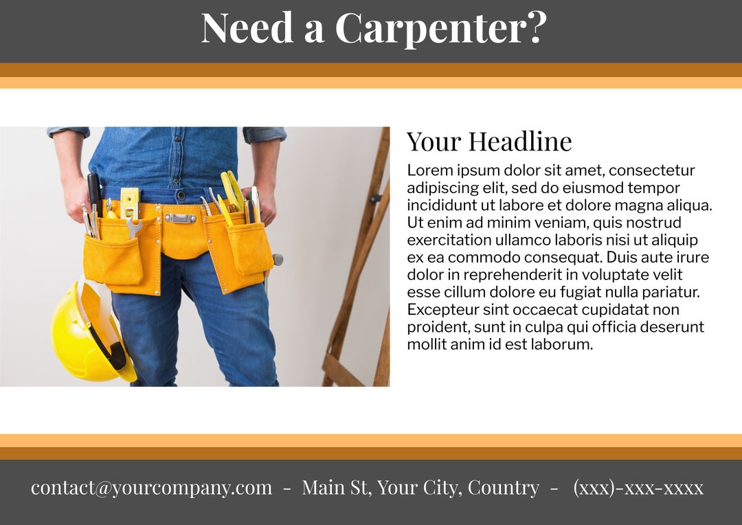 Carpenter Tool Belt for DIY Workshop Promotions