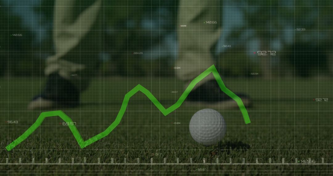Golf Strategy Intersecting with Data Analytics near Balls and Shoes on Greenery