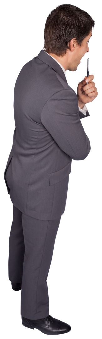 Confident Businessman Contemplating Life on Transparent Background - Download Free Stock Images Pikwizard.com