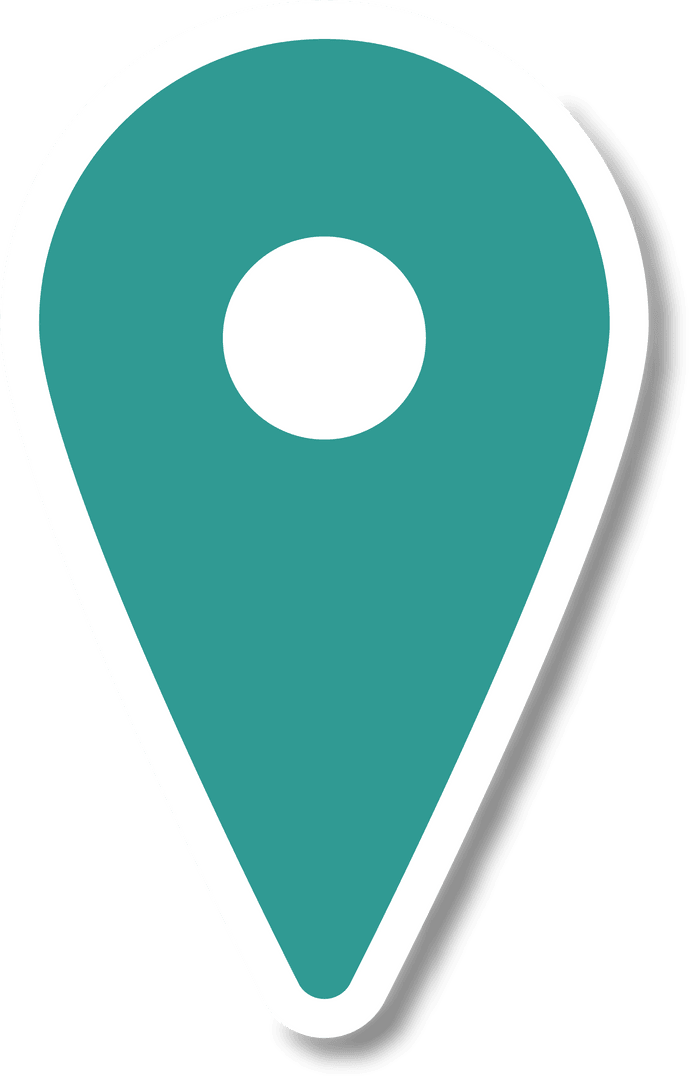 Destination Point Icon on Transparent Background for Travel and Navigation