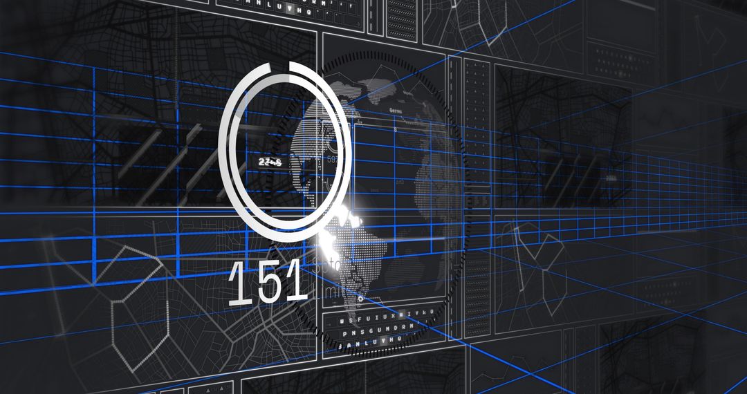 Digital Data Processing with Global Network Visuals