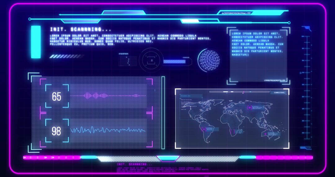 Futuristic Interface for Data Analysis and Global Tracking