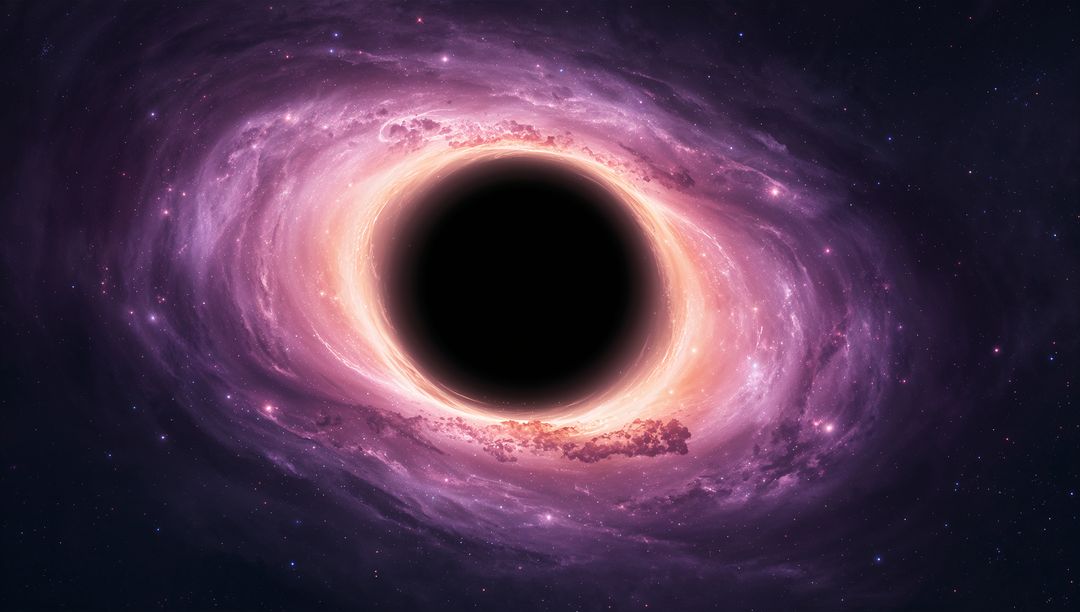 Glowing Black Hole with Accretion Disk in Deep Cosmos