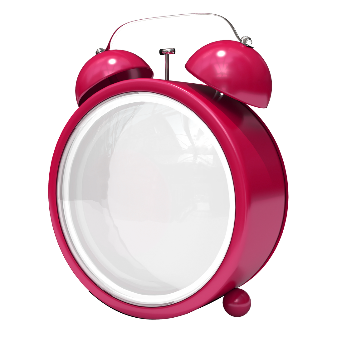 Red Transparent Alarm Clock Without Numbers and Hands - Download Free Stock Images Pikwizard.com