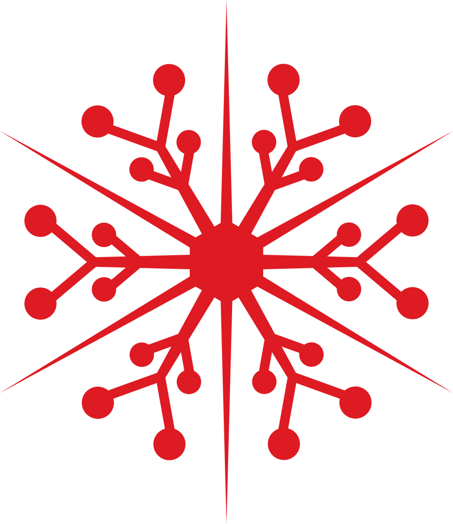 Red Snowflake Vector on Transparent Background - Download Free Stock Images Pikwizard.com