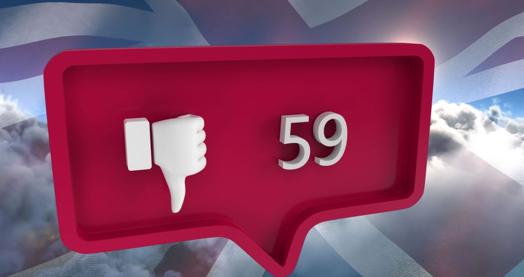 Social Media Dislike Icon with USA Flag Background - Free Images, Stock Photos and Pictures on Pikwizard.com