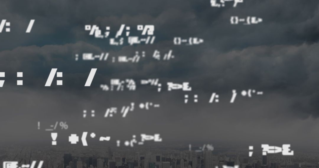 Digital Interface Concepts Floating Over Cityscape