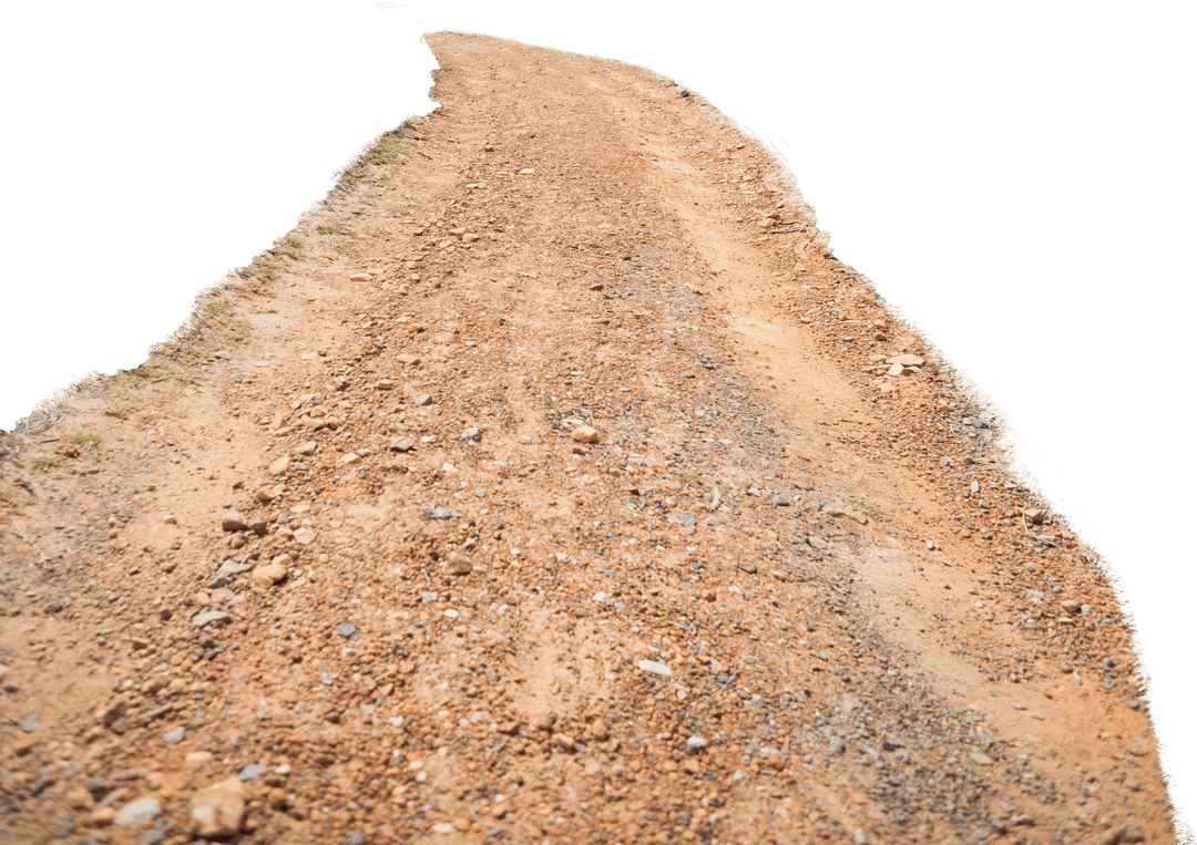Transparent Rustic Dirt Road Isolated Background