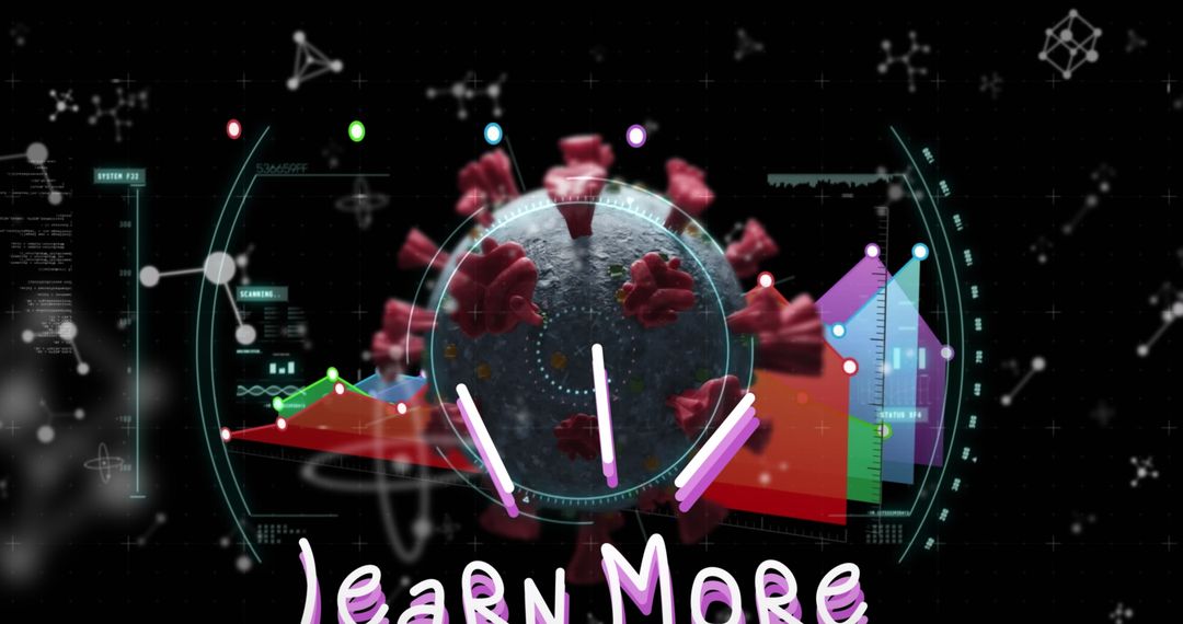 Digital Analysis of COVID-19 Molecule with Data and Graphics