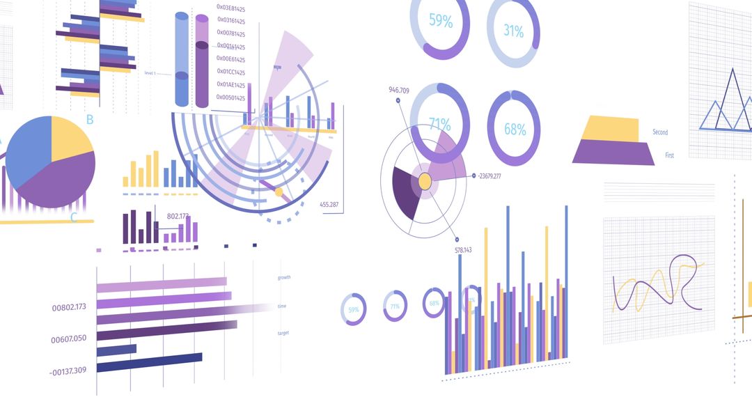 Colorful Infographic Elements for Business and Data Analysis