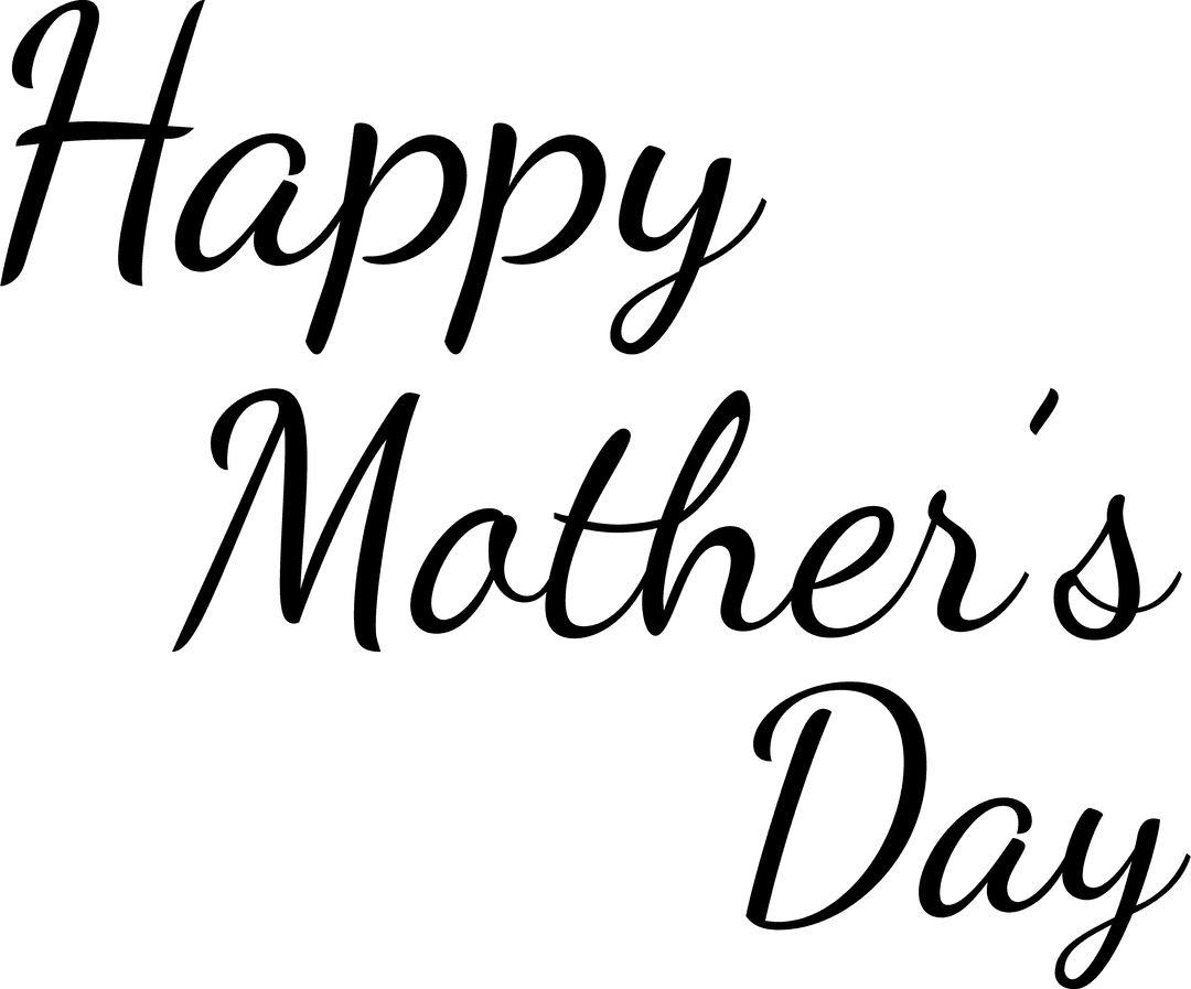 Elegant Transparent Happy Mother's Day Greeting