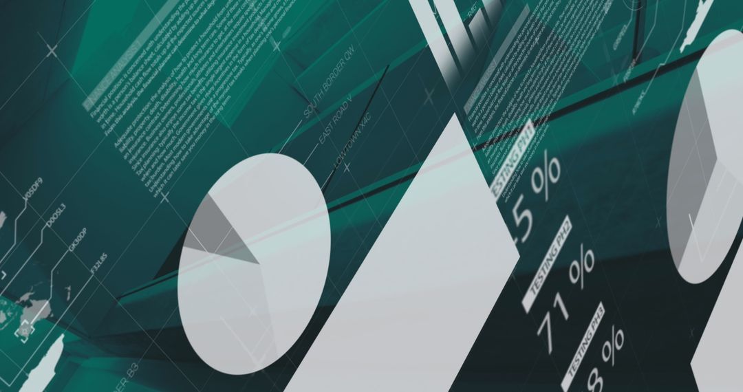 Futuristic Digital Network Accents Global Connection Conceptual Art