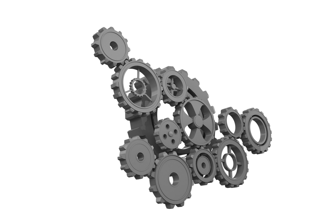 Grey Cogs on Transparent Background Isolated Vector Illustration - Download Free Stock Images Pikwizard.com