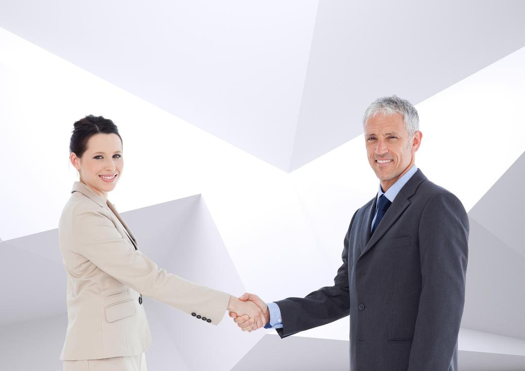 Business executives shaking hand against white background - Free Images, Stock Photos and Pictures on Pikwizard.com