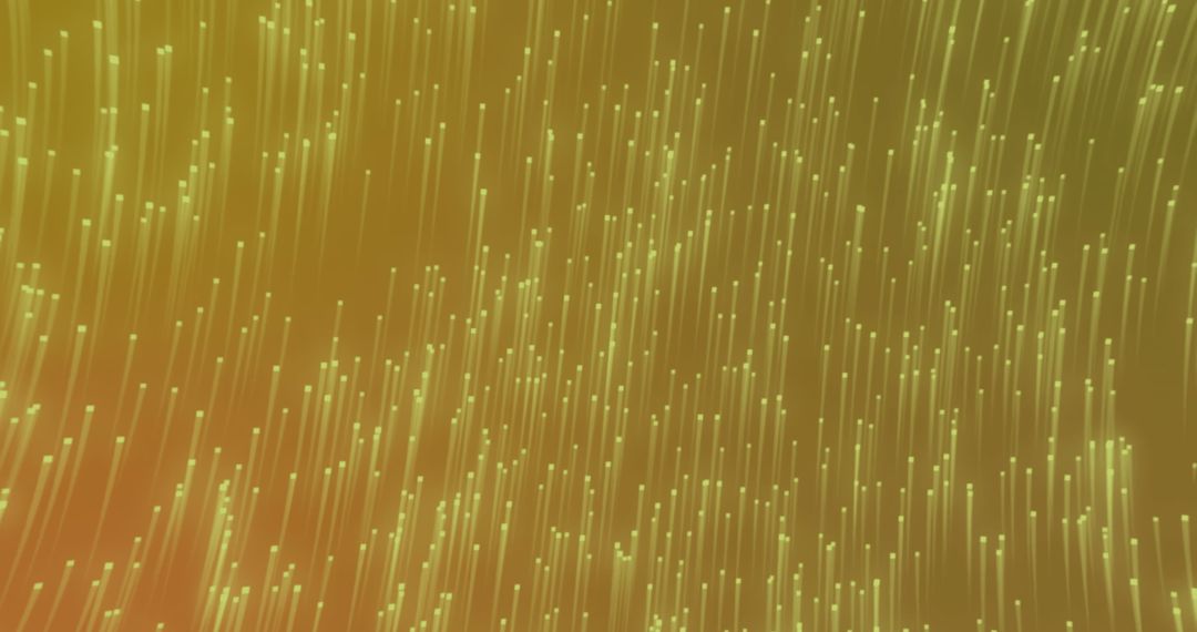 Abstract Multiple Green Light Trails Illuminating Dark Space