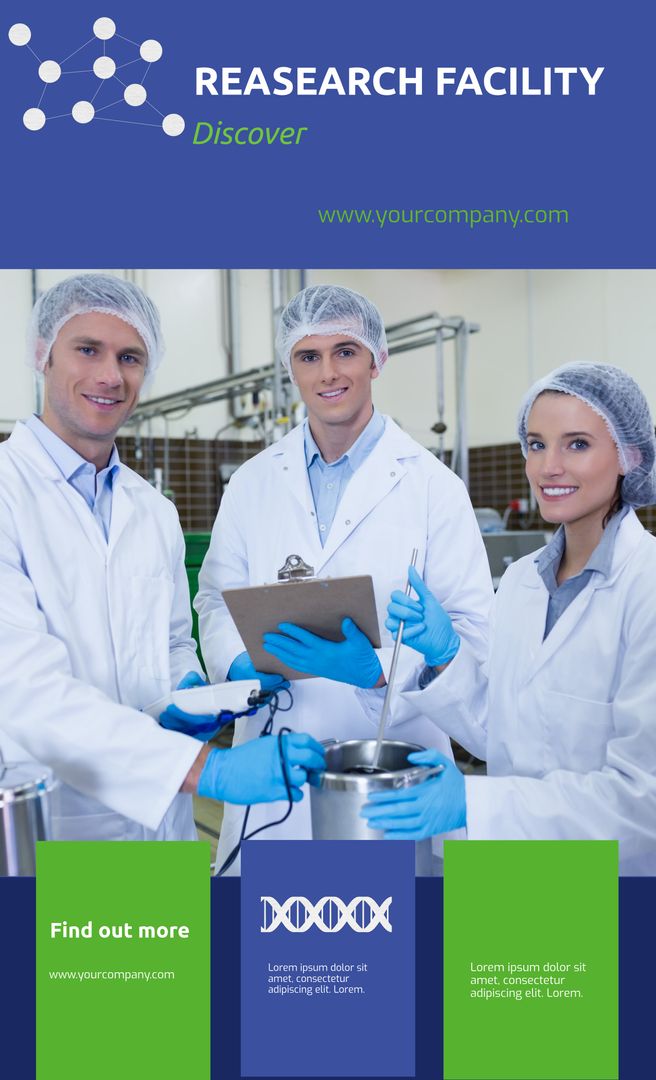 Team of Scientists Working on Research in Modern Laboratory - Download Free Stock Templates Pikwizard.com