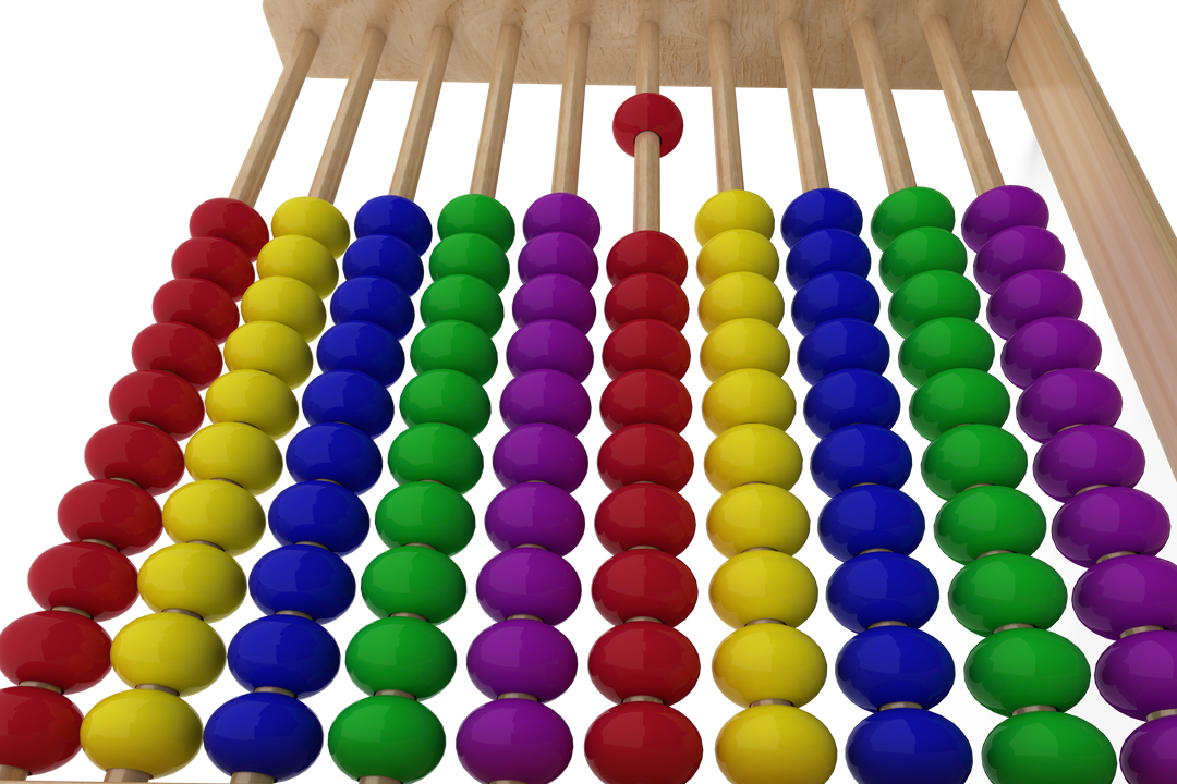 Colorful Abacus Against Transparent Background for Education and Math Concepts - Download Free Stock Images Pikwizard.com