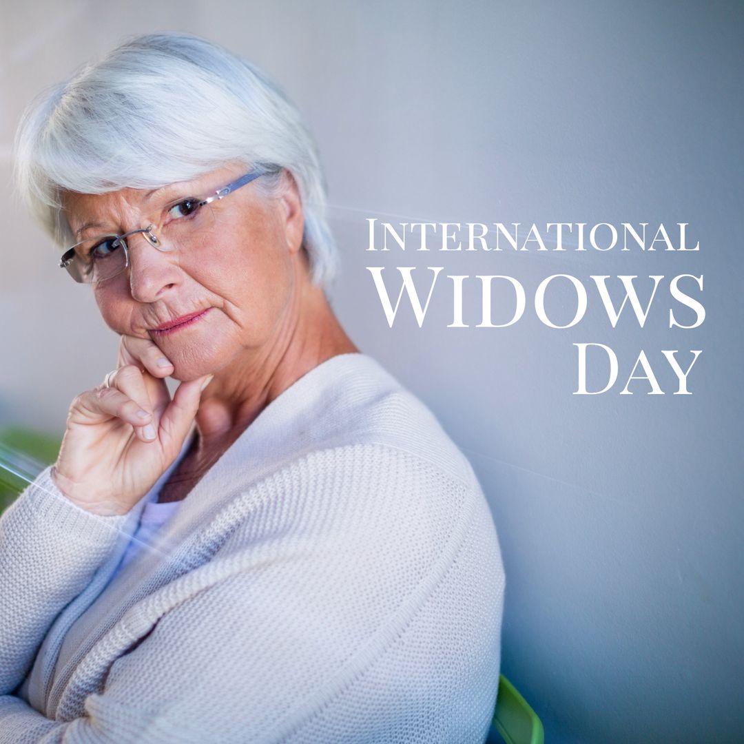 International Widows Day Contemplative Senior Woman