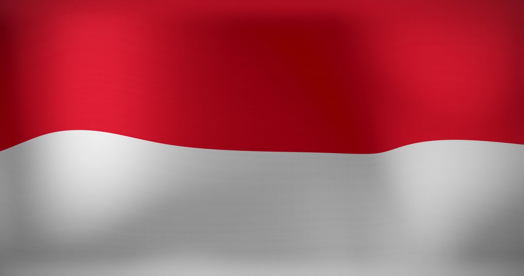 Waving Indonesian Flag Symbolizing National Pride