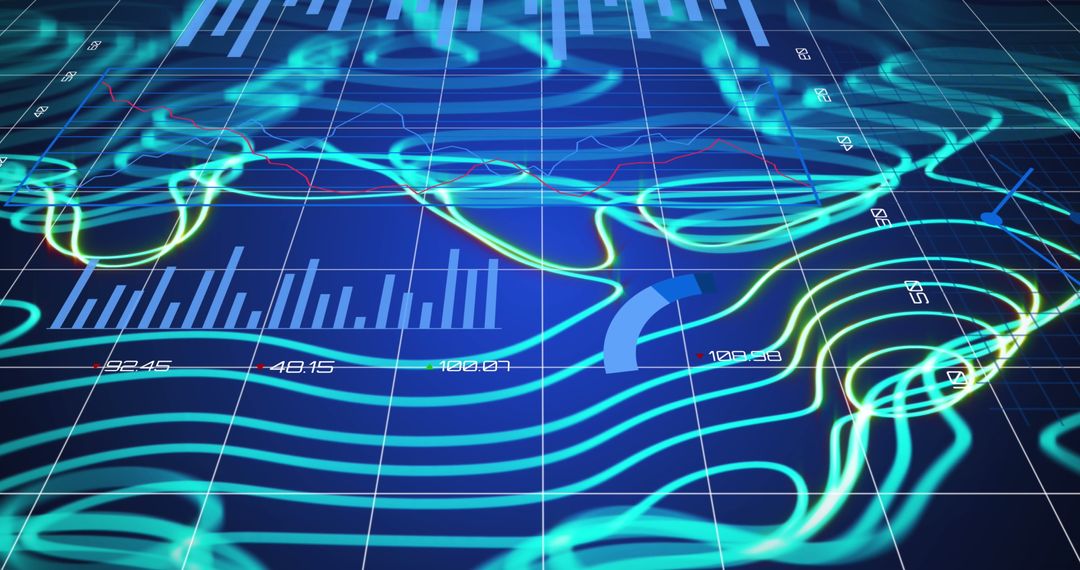 Futuristic Digital Data Processing and Connections